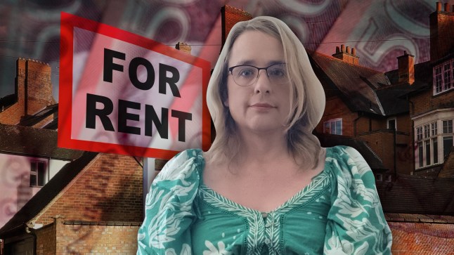 Emma Harris with renting graphic.