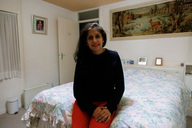 FOR METRO Minreet Kaur, 42, who has lived with her parents since childhood. Pictured: Minreet in her upstairs bedroom. Shot on 11th November 2024. (C) Belinda Jiao 07598931257 www.belindajiao.com jiao.bilin@gmail.com