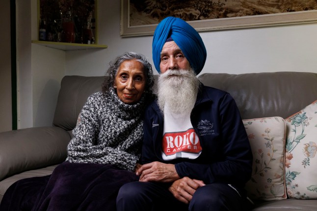 FOR METRO Minreet Kaur, 42, who has lived with her parents since childhood. Pictured: Minreet???s parents in their living room. Shot on 11th November 2024. (C) Belinda Jiao 07598931257 www.belindajiao.com jiao.bilin@gmail.com