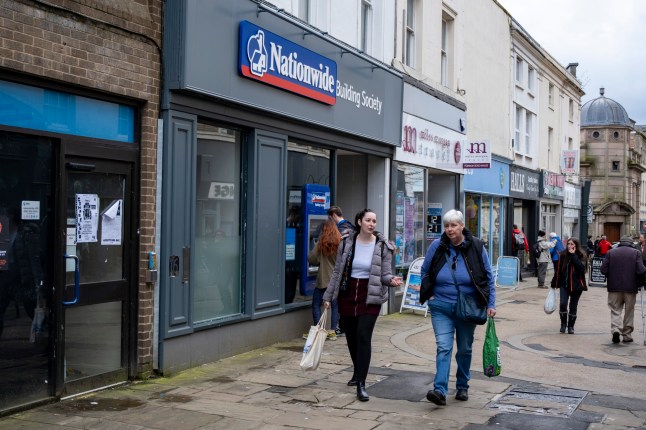Nationwide Building society on 30th March 2024 in Stroud, United Kingdom. Nationwide Building Society is a British mutual financial institution, the seventh largest cooperative financial institution and the largest building society in the world. Stroud is a market town and civil parish in Gloucestershire. (photo by Mike Kemp/In Pictures via Getty Images)