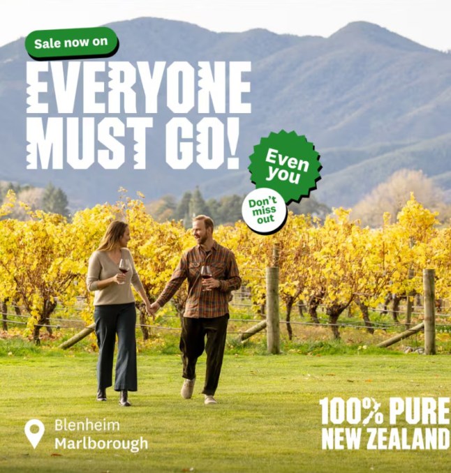 New Zealand tourism campaign 'everyone must go!'