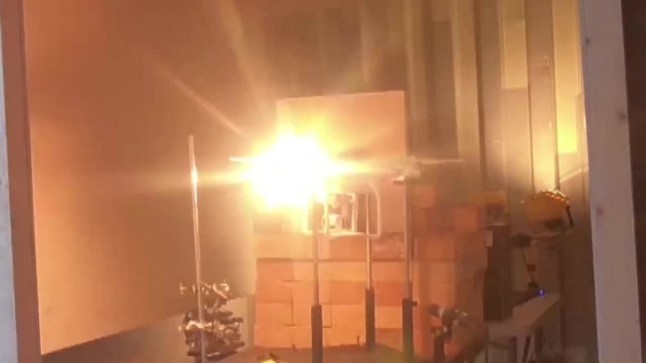 Scene from video showing newly unclassified footage of the DragonFire laser weapon, released March 11 2024. The Ministry of Defence have shown declassified footage of their military laser weapon. An official video is thought to show a trial at the MOD?s Hebrides Range, in which the so-called DragonFire laser directed energy weapon (LDEW) system achieved the UK?s first high-power firing of a laser weapon against aerial targets. The range of DragonFire is classified, but the MOD say it is a line-of-sight weapon and can engage with any visible target. The MOD said: "DragonFire is an advanced military laser, being developed by Dstl and GB industry. The laser-directed energy weapon engages targets at the speed of light, using an intense beam of energy to cut through objects, leading to structural failure." Dstl, the MOD's science arm, said: "A newly declassified video shows the power of our DragonFire laser in acti