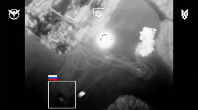 Footage shows how Ukraine exploded four Russian military helicopters worth ??68 million in missile strikes in Belgorod region.
