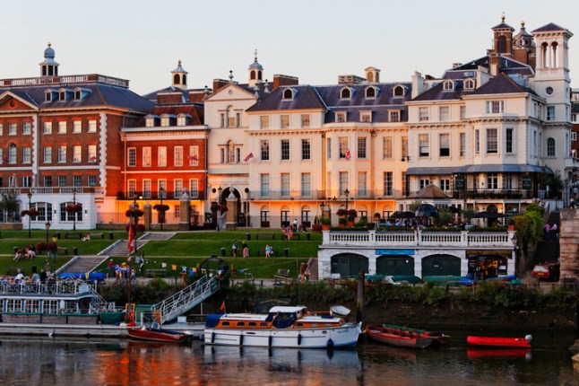 Waterfront in Richmond upon Thames, Surrey, England