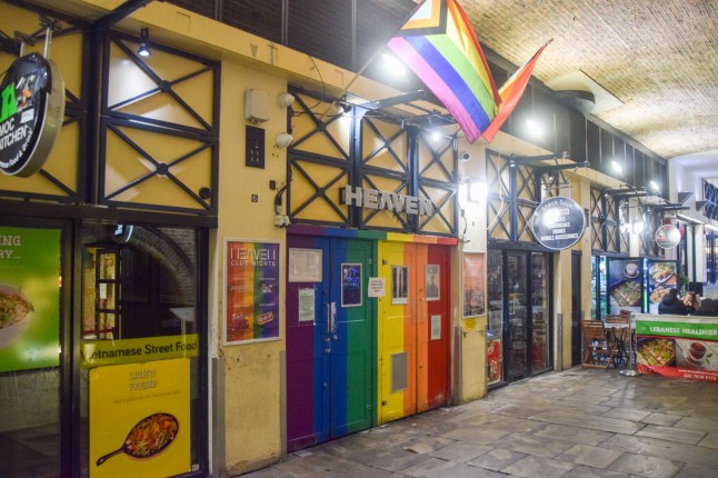 Mandatory Credit: Photo by Vuk Valcic/ZUMA Press Wire/Shutterstock (14914959c) Exterior view of Heaven nightclub and live music venue in Central London. The popular club's licence has been suspended following allegations that a woman was raped by a security guard in the vicinity of the venue. Heaven nightclub closes following alleged rape by security guard, London, England, Uk - 16 Nov 2024