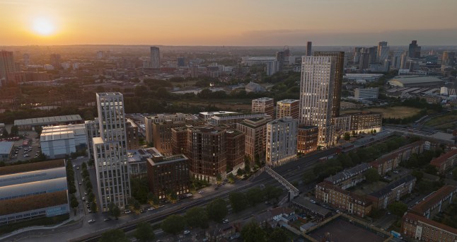 10. West Ham Village West Ham E16 Minimum deposit: £9,875 The first homes in inaugural phase Cherry Point, part of the wider Twelves Trees development, will be ready to move into this summer. It’s one stop on the Jubilee line from Stratford and also on the DLR and Fenchurch Street routes, and a new station approach will speed up access to the platforms. Future plans include restaurants and bars and a central square. Studio, one and two-bedroom flats start at £98,750 for 25 per cent of £395,000, peabodynewhomes.co.uk default