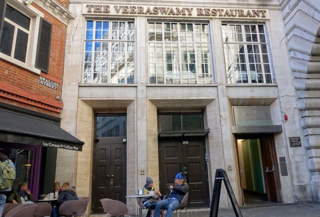 Mandatory Credit: Photo by Jeff Blackler/Shutterstock (8610474au) The Veeraswamy Indian restaurant near Regent Street, London London, UK - 2017