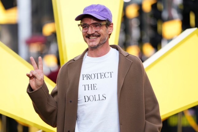 Pedro Pascal poses for photographers upon arrival at a screening of the film 'Thunderbolts' on Tuesday, April 22, 2025, in London. (Photo by Scott A Garfitt/Invision/AP)